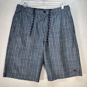 O’Neill Hybrid Shorts Men’s Sz 32 Quick Dry Swim‎ Striped Coastal Beach